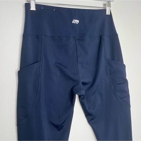 Fabletics Women's Mid Rise Leggings with Pockets Navy Blue Size XS - Picture 5 of 8